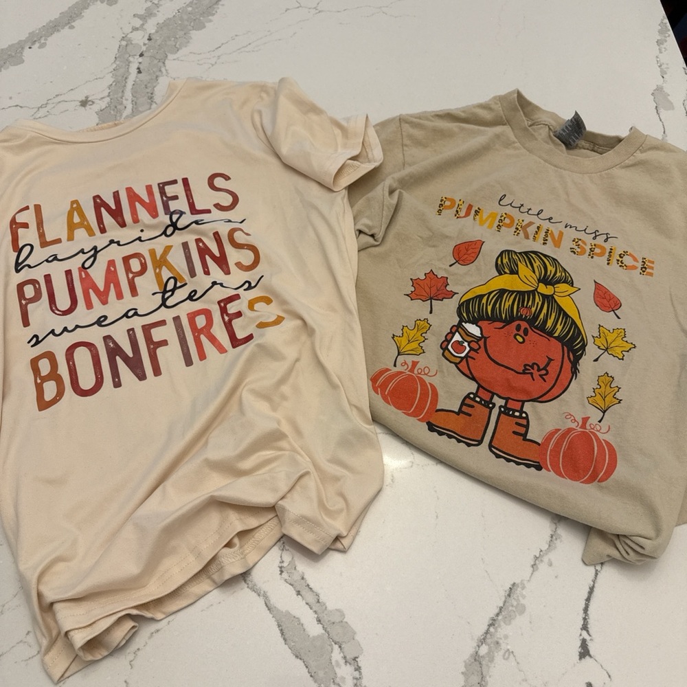Cute Graphic Tees with Fall Themes